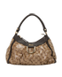 Abbey D Ring Shoulder, &pound;350, Handbags, Brown, Canvas, Front view